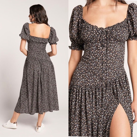 Nwt Eggie Mid Bloom Midi Dress Size Xs 